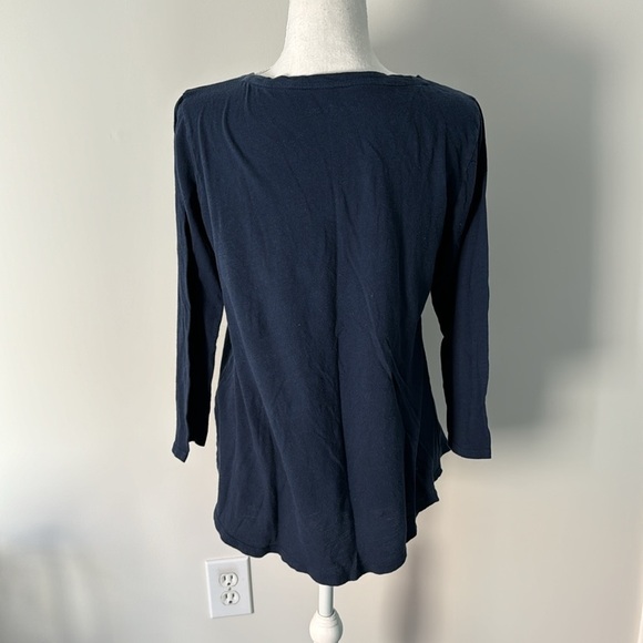 Women’s Lucky Brand Navy Concert Top- Size medium - Picture 2 of 4